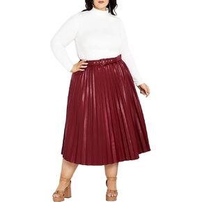 City Chic Women's Plus Size Skirt Saskia Pu