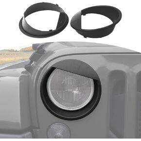 ل Jeep JK غاضب عيون غطاء المصباح الكسوة صالح لل جيب رانجلر JK JKU 2007-2017 الأرجواني الخارجي اكسسوارات 2 قطعة