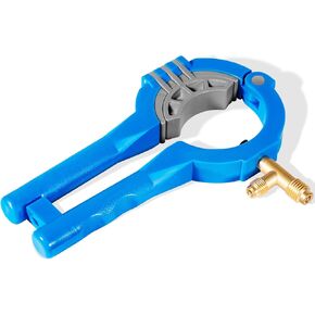 Replace Part for 10102 Side Can Tap Compatible with R12 and R134A Refrigerant, Oil or Additive Use with Multiple Can Sizes