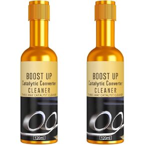 KXC 2PCS Catalytic Converter Cleaner kit，Catalytic Converter Cleaner, Catalytic Converter Cleaner，Fuel System Treatment Oil for Gas and Diesel Car.