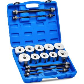 Orion Motor Tech Bushing Press Kit, 27pc Pull and Press Sleeve Kit for Most LCV HGV Engine Cars Vehicles, Universal Seal Bearing Bushing Removal Installation Tool Kit 5 Pulling Spindles with Nuts Case