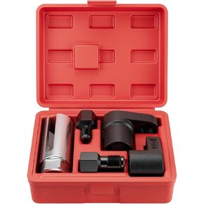 5PCS Oxygen Sensor Socket Removal Tool Wrench and Thread Chaser Set O2 Oxygen Sensor Socket Set Automotive Oxygen Sensor Removers for Removing and Install Oxygen Sensors Hex Vacuum Switches