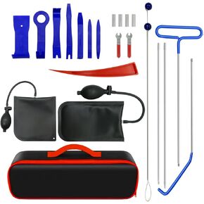 Portable Automotive Tool Set 22 PCS Stainless Steel Assorted 5th Wheel Pin Puller, 68 inches Pull Hook J-Hook