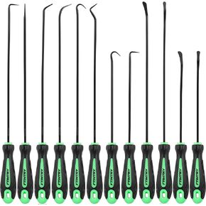 12-Piece Pick and Hook Tools Set, Pick Tool Set Car Auto Oil Seal/O-Ring Seal Gasket Pick Hooks Puller Remove, Long and Mini Pick Tool Set