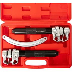 Coil Spring Compressor Tool 3PCS Heavy Duty Macpherson Strut Spring Compressor Set with Safety Bracket Spring Compressor Tool for Car Truck ATV UTV