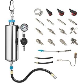 Fuel Injector Cleaner Kit 1000ML 150PSI Fuel System Cleaner, Disassembly-Free Fuel Injector Cleaner Tool Pressure Adjustment Automotive DIY Fuel Injector Cleaning Kit for Gasoline Car Throttle Body