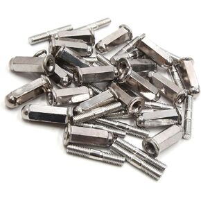 20pcs 6mm Thread Dia Motorcycle Exhaust Pipe Muffler Screw Bolt Nut for GY6 125 Vehicle Components