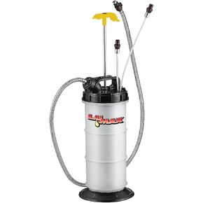 LUMAX LX-1311 Manual Fluid Extractor, 1.6G (6L) Capacity. Ideal Suitable for Brake Fluid, Engine Oil, Gear Oil, Transmission Fluid, Water, etc. Easy to Operate Manual Pump Operation
