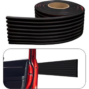 Rubber Bond Garage Wall Protectors - 4in x 12ft Strong Self-Adhesive Rubber Bumper Protectors for Garage Walls - Waterproof and Anti-Scratch Garage Wall Protector for Car Doors (White)