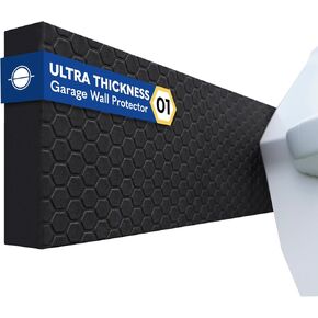 WP01 Garage Wall Protector Car Door Protector, Tool-Free, Designed in Australia (White, 4 Pack)