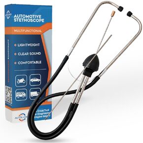 Professional Automotive Stethoscope – Precision Mechanic Stethoscope and Sensitive Hearing Tool for Engine Diagnostics in Cars, Trucks, and Motorcycles