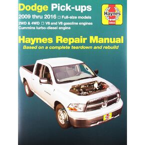 Haynes Repair Manuals 30043 for Dodge Full-Size Pick-ups 2009-2016