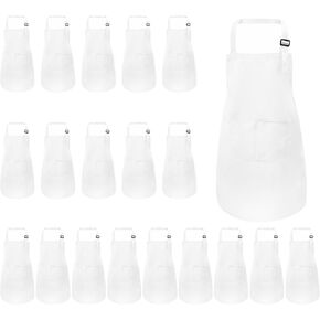 6 قطع من مرايل الاطفال مع جيوب قابلة للتعديل من ميوجيتي، مرايل رسم الشيف بالجملة للبنات والاولاد للطبخ والخبز والحرف اليدوية in Kuwait