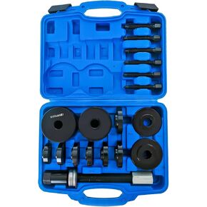 Bearing Press 19pc Wheel Bearing Press Kit Universal Wheel Bearing Removal Tool Fit for Front Wheel Drive Cars