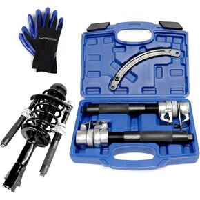 Spring Compressor Tool, Coil Spring Compressor Tool Set with Extendable Bracket, Heavy Duty Macpherson Strut Spring Compressor Tool with 2425LB Capacity for Car Truck ATV UTV