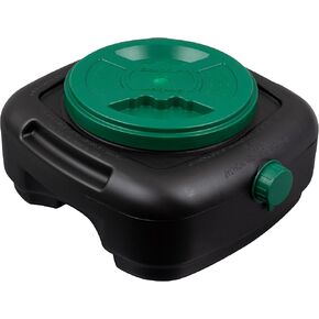 Scepter AM07029 7.3 Quart Oil Drain Pan with Lid, Filter Drain Screen, and Pour Spout for Automotive Fluids Including Engine Oil, Anti-Freeze, Transmission Fluid and More, 12" x 12-3/4" x 5.6"