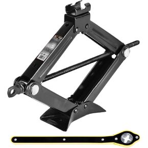 Scissor Jack for Car 2 Ton 4,409 lbs Capacity - Compact Car Lift Jack for Auto with Extended Ratcheting Handle, Portable Scissor Car Jack Kit, Tire Jack for Cars, SUV, MPV, Sedans