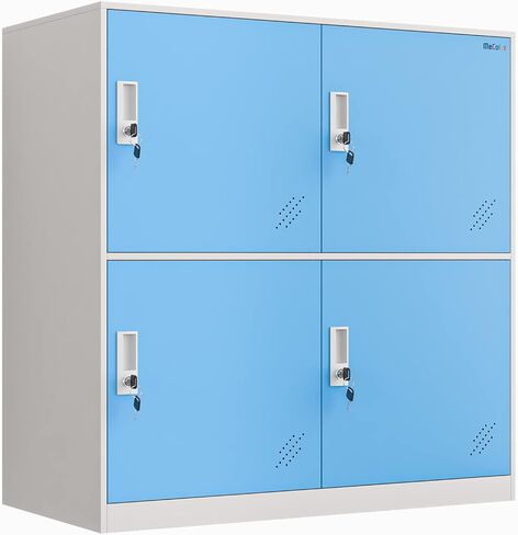 MECOLOR Steel Office Locker Cabinet with Keys, School and Home Storage Locker Organizer，Kids Locker for Cloth and Toy Organizer,Living Room Boy and Girl Metal Storage Locker Cabinet (Yelllow)… in Saudi Arabia