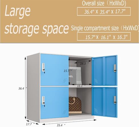 MECOLOR Steel Office Locker Cabinet with Keys, School and Home Storage Locker Organizer，Kids Locker for Cloth and Toy Organizer,Living Room Boy and Girl Metal Storage Locker Cabinet (Yelllow)… in Saudi Arabia