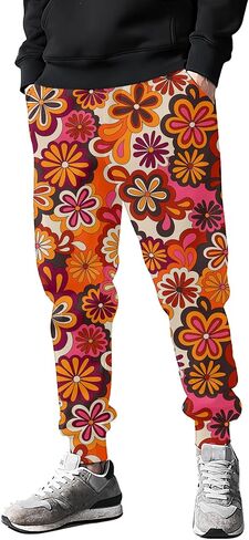 WXUEH موضة 80s نمط عداء ببطء Sweatpants رجالي مضحك ركض السراويل غير رسمية السراويل الترنك 90s الزي للرجال الرياضة رياضية in Kuwait
