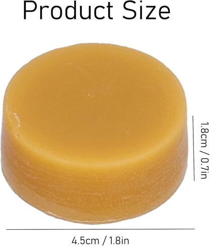 60 قطعة من شمع العسل الأصفر النقي من توجيت، مكعبات شمع مستديرة ومكيفات خيط شمع العسل للشموع والأثاث والعناية بالخشب الطبيعي والمشروعات اليدوية in Kuwait