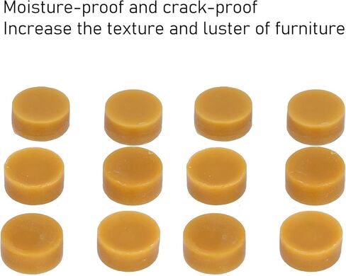 60 قطعة من شمع العسل الأصفر النقي من توجيت، مكعبات شمع مستديرة ومكيفات خيط شمع العسل للشموع والأثاث والعناية بالخشب الطبيعي والمشروعات اليدوية in Kuwait