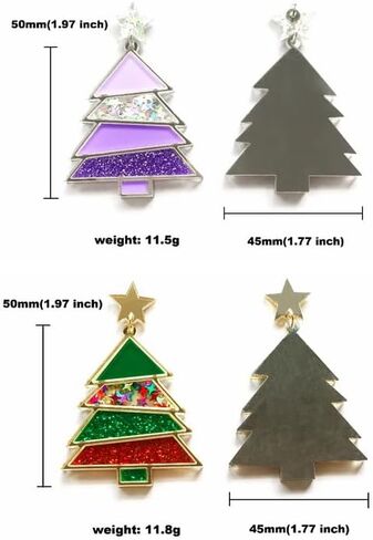 4 أزواج أقراط عيد الميلاد للنساء عيد الميلاد أقراط الاكريليك مجموعة أقراط الزنجبيل ديناصور قوس قزح أقراط الزنجبيل زينة عيد الميلاد هدايا عيد الميلاد للنساء الفتيات in Kuwait