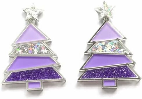 4 أزواج أقراط عيد الميلاد للنساء عيد الميلاد أقراط الاكريليك مجموعة أقراط الزنجبيل ديناصور قوس قزح أقراط الزنجبيل زينة عيد الميلاد هدايا عيد الميلاد للنساء الفتيات in Kuwait