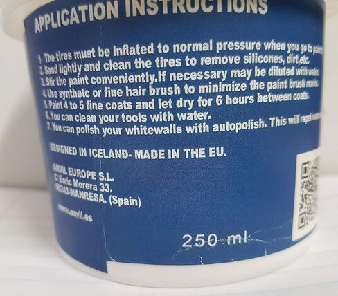 طلاء إطارات حائط أبيض من أنفيل - 250 مل in Kuwait