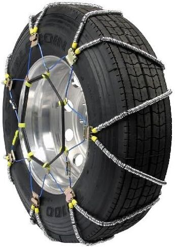 شركة سلسلة الأمان ZT837 Super Z سلاسل إطارات الجر شديدة التحمل للشاحنات وسيارات الدفع الرباعي كاملة الحجم، تركيب سريع للغاية مع شدادات مطاطية مدمجة، مجموعة من 2 in Saudi Arabia