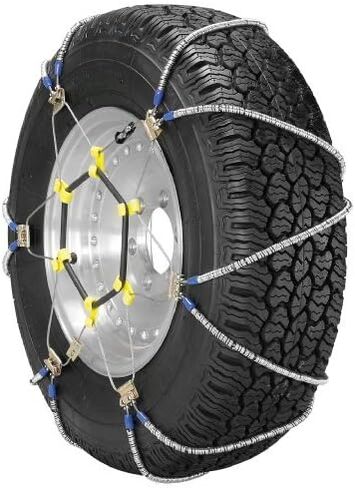 شركة سلسلة الأمان ZT837 Super Z سلاسل إطارات الجر شديدة التحمل للشاحنات وسيارات الدفع الرباعي كاملة الحجم، تركيب سريع للغاية مع شدادات مطاطية مدمجة، مجموعة من 2 in Saudi Arabia