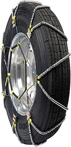 شركة سلسلة الأمان ZT837 Super Z سلاسل إطارات الجر شديدة التحمل للشاحنات وسيارات الدفع الرباعي كاملة الحجم، تركيب سريع للغاية مع شدادات مطاطية مدمجة، مجموعة من 2 in Saudi Arabia
