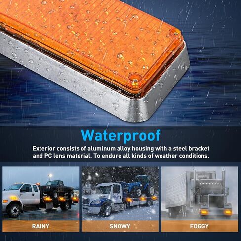 Nilight 2PCS 42LED Amber Wireless Magnetic Strobe Lights Portable Warning Hazard Strobe Lights Surface Mount Waterproof 5 Patterns for 12V 24V Cars Trucks Van Off Road Vehicles ATV in Saudi Arabia