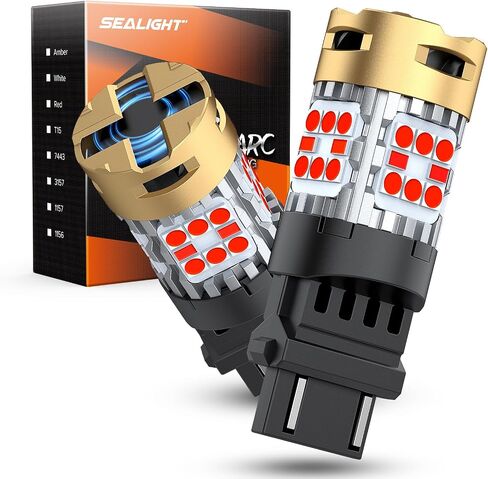 SEALIGHT 3157 LED Bulb, 3156 DRL & Turn Signal Light White/Amber Switchback Dual Color, 3600LM 30W Super Bright 4157 3056 3057 4057 LED Replacement for Daytime Running Light, Pack of 2 in Saudi Arabia