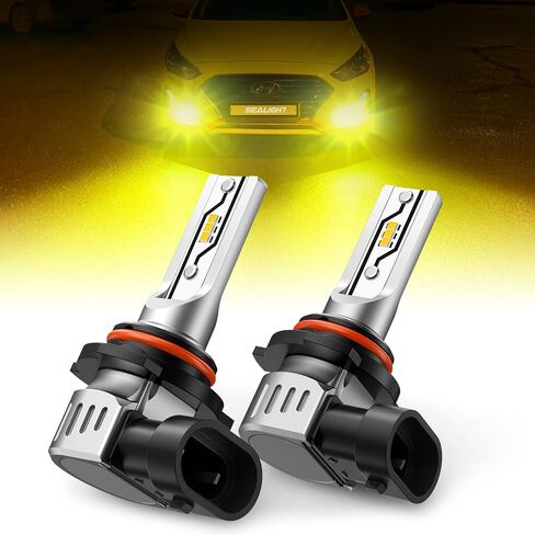 SEALIGHT 𝟗𝟎𝟎𝟔 HB4 Fog Light Bulbs or DRL, 6500K 10000LM 𝟗𝟎𝟎𝟔/HB4 Fog Lights Bulbs Fog Lights or Daytime Running Light, 1:1 Size Plug ang Play, Non-polarity, 2 Pack in Saudi Arabia