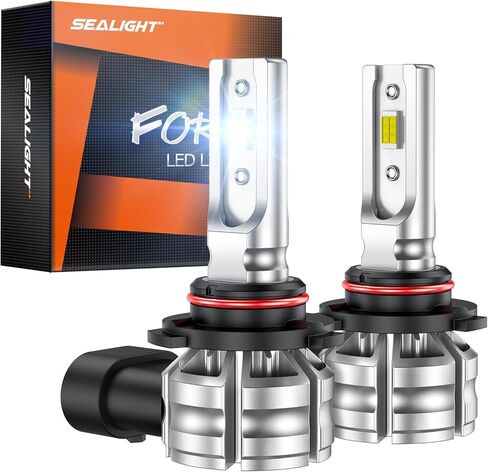 SEALIGHT H10 9140 9145 LED Fog Light Bulbs or DRL, 600% Brightness H10 Fog Lights LED Bulb 6500K White 10000LM Strong Penetration 9040 9045 Fog Light Bulbs for Car, 3 Mins Plug & Play, Pack of 2 in Saudi Arabia
