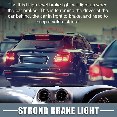 LED Third 3rd Brake High Mount Stop Light AL3Z13A613E Brake Tail Cargo Light for Ford F-150 2009-2014 Black Housing Smoked Lens in Saudi Arabia