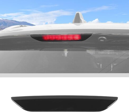 JWWY High-Mount Brake High-Level Stop Light Cover Trim Fit for 2014-2020 Dodge Durango,for 2011-2022 Jeep Grand Cherokee,for 2011-2016 Jeep Compass Exterior Accessorie Blackened in Saudi Arabia