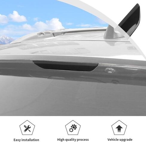 JWWY High-Mount Brake High-Level Stop Light Cover Trim Fit for 2014-2020 Dodge Durango,for 2011-2022 Jeep Grand Cherokee,for 2011-2016 Jeep Compass Exterior Accessorie Blackened in Saudi Arabia