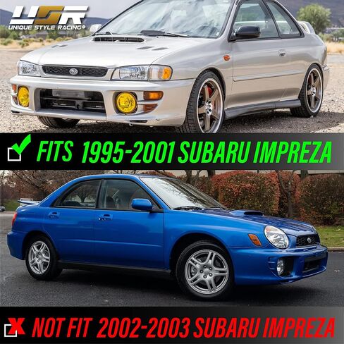 USR DEPO 95-01 Impreza Corner Lights - Front Cornering Parking Turn Signal Lamps (Left + Right) Compatible with 1995-2001 Subaru Classic Impreza GC8 GF8 (Crystal Style Clear Lens) in Saudi Arabia