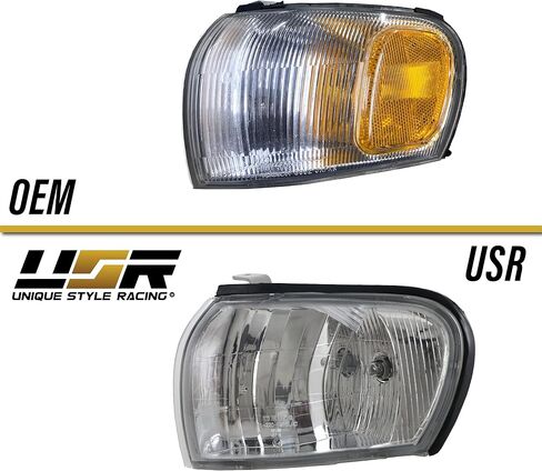 USR DEPO 95-01 Impreza Corner Lights - Front Cornering Parking Turn Signal Lamps (Left + Right) Compatible with 1995-2001 Subaru Classic Impreza GC8 GF8 (Crystal Style Clear Lens) in Saudi Arabia