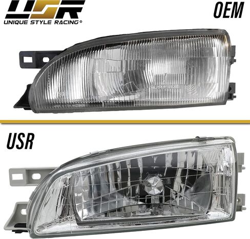USR DEPO 95-01 Impreza Corner Lights - Front Cornering Parking Turn Signal Lamps (Left + Right) Compatible with 1995-2001 Subaru Classic Impreza GC8 GF8 (Crystal Style Clear Lens) in Saudi Arabia