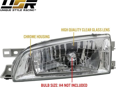 USR DEPO 95-01 Impreza Corner Lights - Front Cornering Parking Turn Signal Lamps (Left + Right) Compatible with 1995-2001 Subaru Classic Impreza GC8 GF8 (Crystal Style Clear Lens) in Saudi Arabia