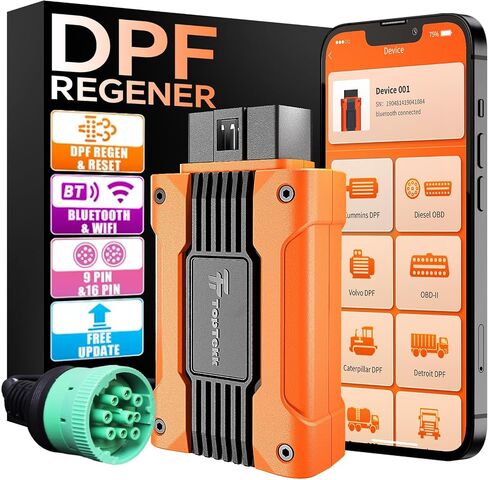 أدوات تجديد DPF للطوارئ، جهاز تجديد وإعادة ضبط DPF للشاحنات الثقيلة، ماسح ضوئي لتجديد DPF - محرك شاحنة متوافق مع محركات Cummins وCaterpillar وPaccar وDetroit in Saudi Arabia