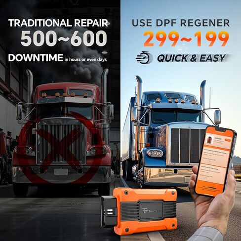 أدوات تجديد DPF للطوارئ، جهاز تجديد وإعادة ضبط DPF للشاحنات الثقيلة، ماسح ضوئي لتجديد DPF - محرك شاحنة متوافق مع محركات Cummins وCaterpillar وPaccar وDetroit in Saudi Arabia