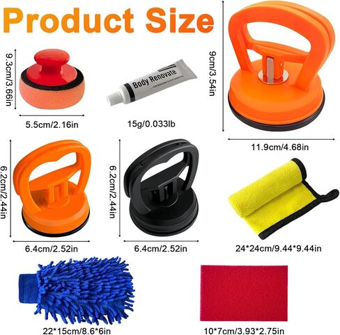 Car Dent Puller, 3 Pack Car Dent Puller Kit,Dent Remover Tool for Car, Suction Cup Dent Repair Kit for Car Body, Glass, Screen, Tiles Lifting, Objects Moving in Saudi Arabia