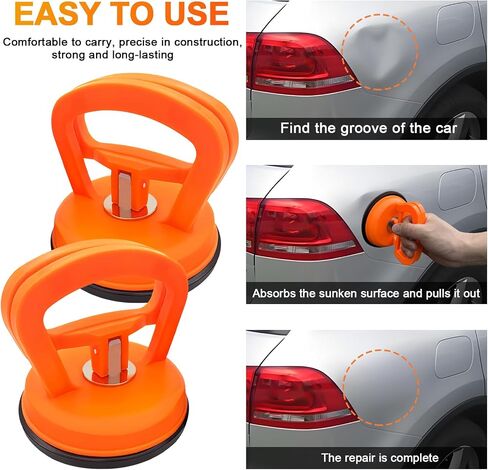 Car Dent Puller, 3 Pack Car Dent Puller Kit,Dent Remover Tool for Car, Suction Cup Dent Repair Kit for Car Body, Glass, Screen, Tiles Lifting, Objects Moving in Saudi Arabia