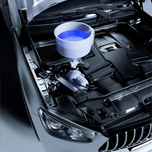 مجموعة قمع تبريد مانعة للانسكاب من KJE، مجموعة تجشؤ قمع الرادياتير، 19 قطعة نظام تبريد نازف سائل التبريد المضاد للانسكاب، محولات للمركبة العالمية in Kuwait