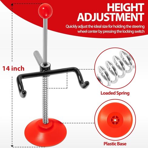 حامل عجلة القيادة قابل للتعديل، قفل عجلة القيادة لمحاذاة السيارة، رفع المحاذاة، أداة توسيط عجلة القيادة مناسبة للسيارات والشاحنات والشاحنات الصغيرة in Kuwait