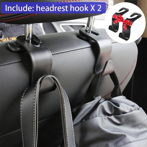 3-in-1 Car Headrest Backseat Organizer Car Seat Back Organizer with Adjustable Cup Holders Fits Less Than 4.2" Large Bottles Drinks (Beige) in Saudi Arabia